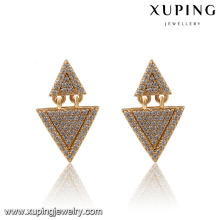 La mode de luxe en forme de triangle CZ spécial imitation bijoux boucle d&#39;oreille goujons 91270